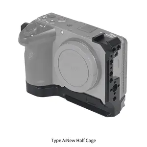 FX3 máy ảnh nửa Lồng cho Sony FX30 FX3 bảo vệ DSLR Video lồng Giàn Khoan 1/4 3/8 lỗ lạnh Giày Nato đường sắt gắn kết xử lý QR tấm