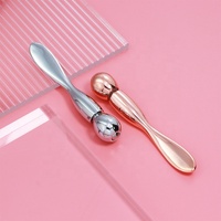 Logo personnalisé Rotation En Métal Spatule Cosmétique Mini Masque De Beauté Scoop Bricolage Maquillage Cuillère