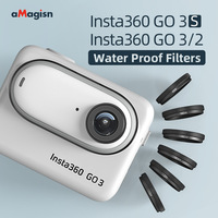 AMagisn Insta360 GO3S, GO3, GO2 Filtre imperméable, lentille de protection pour caméras d'action