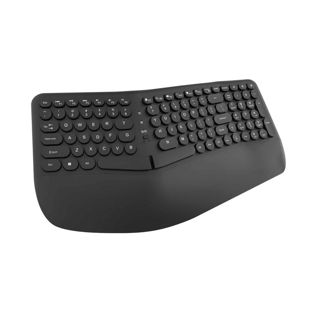 New Ergonomic Full Size 2.4G Wireless Office Keyboard Silent Split Wrist Rest for Computer Desktop Laptop