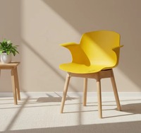 Chaises de salle à manger empilables ergonomiques en plastique, siège respirant anti-UV et rafraîchissant pour l'école, le bureau, la maison et le salon