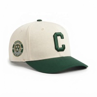 Casquette de baseball classique vierge en sergé de coton de qualité supérieure à 6 panneaux, personnalisable avec logo brodé 3D, style vintage, pour la vente en gros, fabricant OEM ODM
