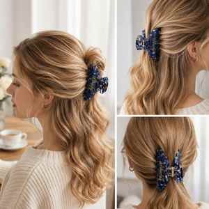 Pinzas para el Cabello Hechas a Mano Personalizadas, con Nombre Personalizado, Material Acético, Recuerdos para Damas de Honor, Regalos para Despedidas de Soltera - Product Image 4
