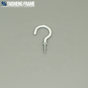 Accessoires pour cadres photo en fer Taisheng : Crochets en forme de point d'interrogation, crochets à tasse et vis à œil, avec revêtement en caoutchouc et finition électroplaquée, 55x28.3mm - Product Image 4
