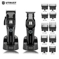 Cortadora de Pelo Profesional con Motor de Levitación Magnética Eléctrica, 7500 RPM, Base de Carga Tipo C, Longitudes Ajustables para Hombres