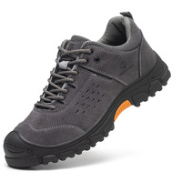 Zapatos de Seguridad de Corte Bajo SAIAN JLD-65, Suela de Goma, Entresuela de Fibra de Aramida, Puntera de Acero, Piel de Vacuno, Soldadura, Anti-Aplastamiento, Anti-Pinchazos