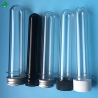 Tube à vis en plastique CR tube à essai en plastique avec bouchon en aluminium à vis en métal pour la sécurité alimentaire