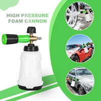 SPS V3.0 Lance Mousse Professionnelle Robuste avec Buse en Laiton M22 et Raccord Rapide 1/4, Bouteille Transparente, Meilleur Canon à Mousse pour Savon Liquide