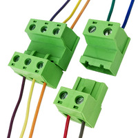 Connecteur de bornier industriel enfichable sans soudure, pas de 7,62 mm, avec bornier mâle et ensemble de borniers femelle
