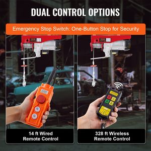 รอกไฟฟ้า14ฟุตเครื่องกว้านรอกไฟฟ้า2200ปอนด์328ฟุตรีโมทไร้สาย - Product Image 4