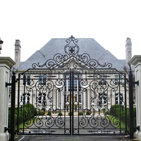 Barrière d'entrée en fer forgé, clôture murale isolante, haute qualité, pour extérieur de Villa