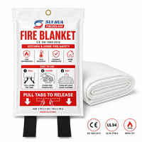 Couverture anti-feu en fibre de verre pour cuisine domestique, couverture de sécurité d'urgence haute résistance à la chaleur pour importateurs et distributeurs