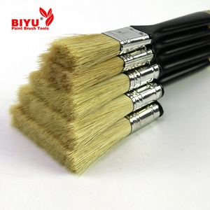 Bàn chải sơn thân thiện với môi trường-Lông lợn nguyên chất, thiết kế vàng đen, tay cầm bằng nhựa - Product Image 4