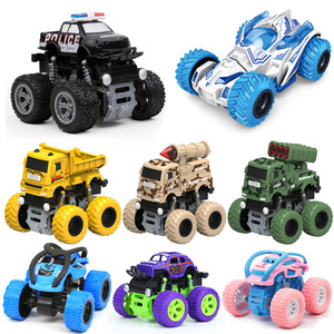 Voiture jouet tout-terrain pour garçons, en plastique avec amortisseur, couleur rouge et bleue, 4 roues, jouet pour enfants - Product Image 3