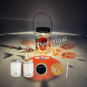 32 paket abd depo 11oz önceden delinmiş cam kar küresi cadılar bayramı noel cam turşu kavanozu güneş ışıkları ile bambu kapak ve saman - Product Image 4