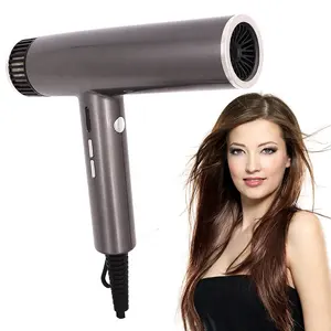 Best Selling Hair Dryer 110 000 RPM Digital Brushless DC Motor Gray Blow Dryer Professional Adjustable Salon LED Hair Dryer