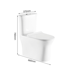 Articoli <span class=keywords><strong>sanitari</strong></span> un pezzo di servizi igienici sifonici sciacquone pavimento montato bianco bagno WC in ceramica - Product Image 5