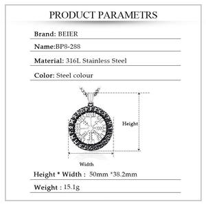 Collier chaîne en diamant <span class=keywords><strong>Viking</strong></span> avec pendentif lettre Odin Louen, bijoux rétro mythiques <span class=keywords><strong>du</strong></span> père des dieux - Product Image 6