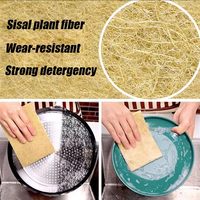 Spons cuci piring ramah lingkungan dari sabut kelapa alami, tahan lama, dan daya serap air tinggi.