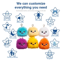 Usine Personnalisé Mignon Expression Coton Porte-clés et Sacs En Peluche pour Enfants Unisexe ODM Conception avec PP Remplissage Cadeaux