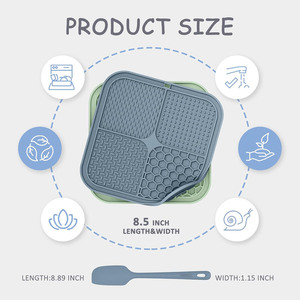 Alfombrilla de silicona ecológica personalizada para lamer y alimentar a perros y gatos, comedero lento para mascotas - Product Image 3
