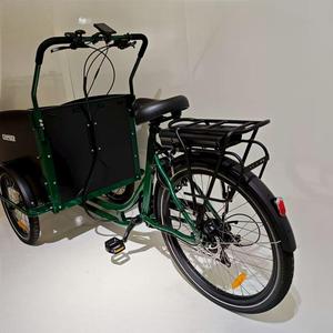 Vélo cargo électrique pour transporter des marchandises pour enfants Animaux <span class=keywords><strong>de</strong></span> compagnie pour faire la navette Pique-nique Shopping Améliorer la relation entre les membres <span class=keywords><strong>de</strong></span> la famille - Product Image 2