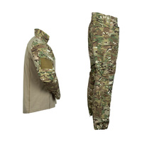 Tenue tactique KIANG G5 : Chemise et pantalon camouflage avec équipement de protection des genoux