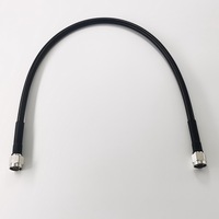 Cable eléctrico de 914,4mm, doble tipo N, enchufe macho, conector Coaxial Rf de crimpado, ensamblaje de fabricantes, Cable Coaxial de puente LMR400