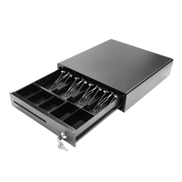Tiroir-caisse LAS-335 pour terminaux de point de vente commerciaux - Interface RJ45, écran tactile, garantie 1 an, noir/blanc