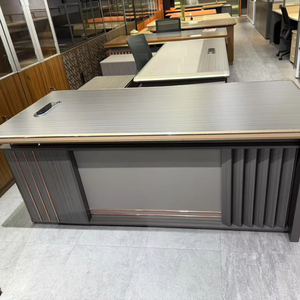 Hiện đại sang trọng hình chữ L bàn Ông Chủ bàn văn phòng bền với thiết kế đơn giản được làm từ MFC - Product Image 1