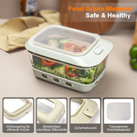 Râpe à légumes manuelle détachable et durable, avec récipient en verre compatible lave-vaisselle, trancheuse-râpe à fromage en acier inoxydable pour aliments