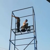 Échafaudage mobile électrique Songmao 6m, nacelle articulée, échelle élévatrice