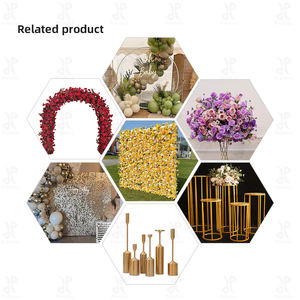 Mur de fleurs en soie dense et luxueux avec des roses jaunes et blanches, toile de fond romantique écologique pour les décorations de mariage en plein air - Product Image 5