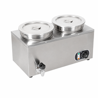 Chauffe-plats électrique professionnel 7L à double cuve pour sauces, bouillies, fromages et services de buffet