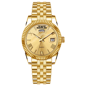 Reloj de Cuarzo Luminoso para Hombre, Estilo Ejecutivo, 35 mm, Correa de Acero Inoxidable, Caja de Aleación, Esfera con Indicadores, Doble Calendario - Product Image 5