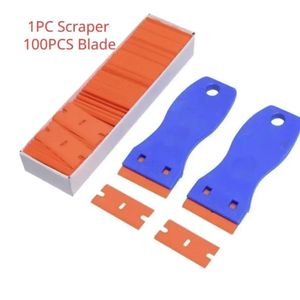 Herramienta multifuncional para limpieza de juntas, descontaminación de pisos, limpieza de azulejos de cerámica, vidrio y película para autos, con cuchilla pequeña y pegamento. - Product Image 6
