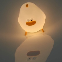 Lampe LED blanche moderne Capteur tactile intelligent Nouveauté Veilleuse créative pour chambre à coucher Cadeau USB pour enfants Usage résidentiel
