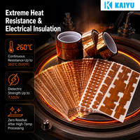 Cinta de Poliimida Kapton Resistente a Altas Temperaturas, Duradera, para Transferencia de Calor por Sublimación, Sin Residuos, con Adhesivo de Silicona Pifilm