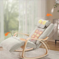 Fauteuil de massage vibrant pour tout le corps avec chauffage lombaire et réglage du cou et des épaules, idéal pour la détente moderne dans le salon