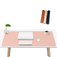 Mauspad de jeu double face étanche et antidérapant en cuir PU housse de table de bureau grand tapis de souris de bureau tapis de pc pour ordinateur portable