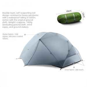 Nouvelle arrivée, tente de glamping légère pour 2 personnes, imperméable, quatre saisons, une chambre, pour la plage, la randonnée, le camping en <span class=keywords><strong>famille</strong></span> - Product Image 4