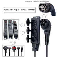 Adaptateur de chargeur EV Mennekes de type 2, 230V vers prise AU (AS/NZS 33112), 3,5/7Kw, 16A