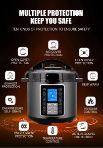 Cuisinière à riz électrique multifonctionnelle 12-en-1 avec écran LED intelligent en acier inoxydable - Product Image 2