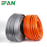 Tuyau de plomberie PEX IFAN de bonne qualité, OEM ODM, 16-32 mm, couleur orange, gris, bleu, tube PEX laser, tuyau PEX en aluminium et plastique