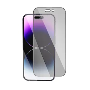 Silk Printing Privacy Tempered Glass FULL COVERAGE Screen Protect Scratch-resistant Super Smooth Anti-broken Fingerprint