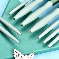 Best-seller transfrontalier : Ensemble de 9 pinceaux de maquillage sexy en fibre synthétique, forme sablier, ultra-doux, pinceaux de base de qualité supérieure