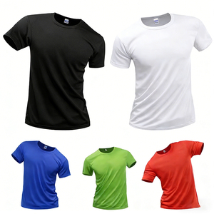 Camisetas Deportivas Blancas Casuales para Hombre, Sublimadas, 100% Poliéster, Tejido Transpirable de Secado Rápido, Personalizadas con Impresión Simple o en Blanco, al por Mayor y a Bajo Precio - Product Image 1