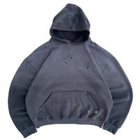 CrazyMaker nouveau hommes usine personnalisé coton tissu confortable à capuche DTG motif brodé Rivet décoration mode à capuche