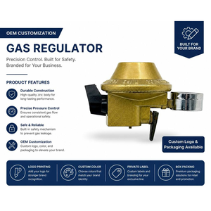 Régulateur de <span class=keywords><strong>gaz</strong></span> avec logo personnalisé, prix usine, <span class=keywords><strong>double</strong></span> interrupteur, vanne de sécurité pour <span class=keywords><strong>butane</strong></span> et propane, vente en gros, régulateur de <span class=keywords><strong>gaz</strong></span> GPL OEM HI168B - Product Image 3