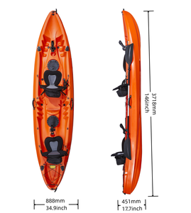 Kayak de Pesca LSF 3.71M, HDPE, para 3 Personas, Canoa de Plástico para Aguas Oceánicas - Product Image 6